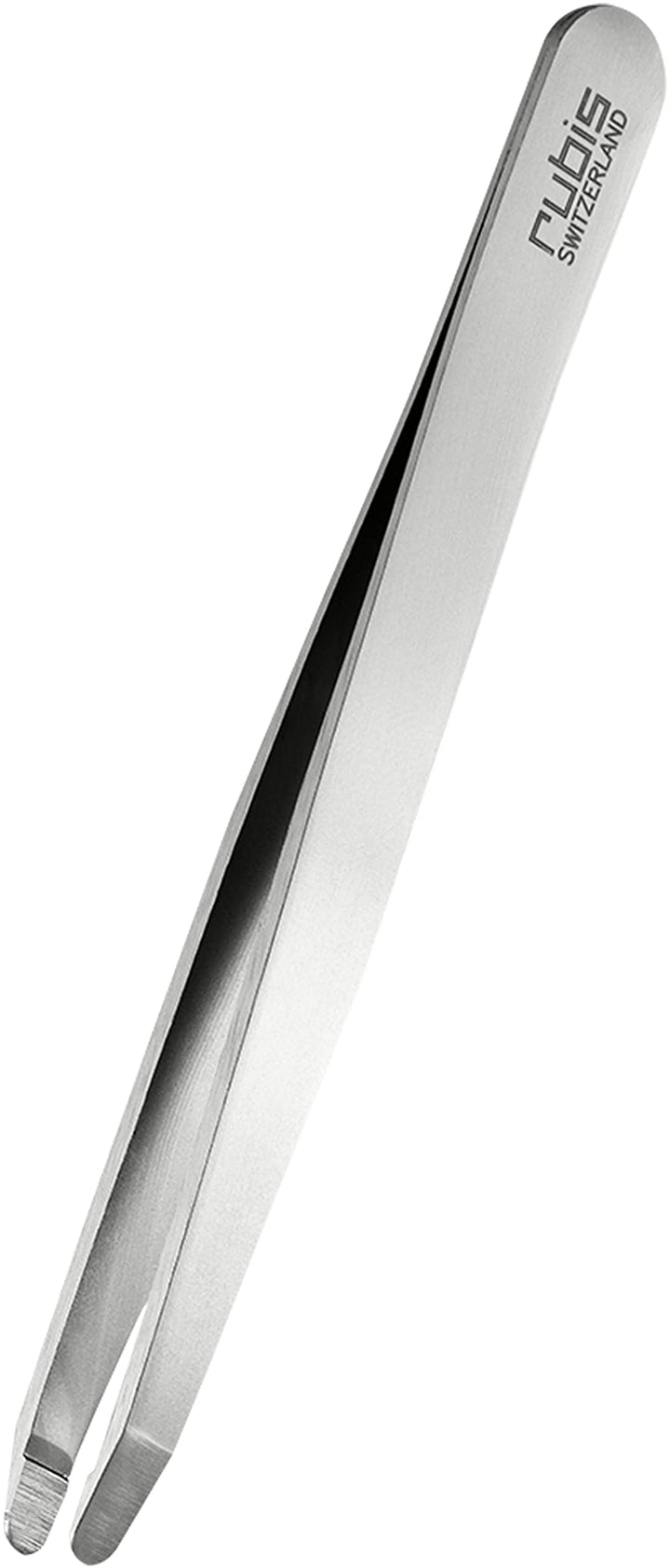 Rubis Safety Pinzette rund - Hautschonende abgerundete Pinzette zum Augenbrauen zupfen - runde Spitz