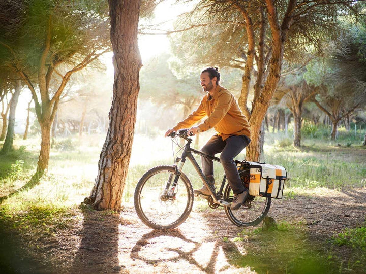 More Than Hip Mumba Fahrradtasche Wasserdicht - Kamel Orange - Fahrradtaschen für Gepäckträger aus R