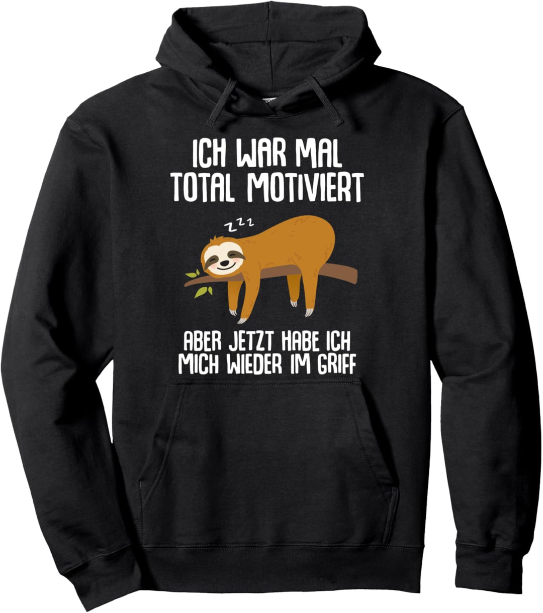 Lustiger Faultier Spruch Mitarbeiter Arbeitskollege Geschenk Pullover Hoodie