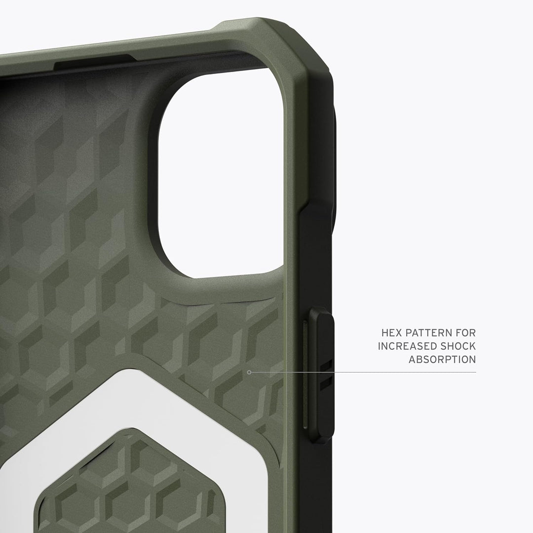 URBAN ARMOR GEAR Essential MS Case kompatibel mit Apple iPhone 15 Plus Hülle [50% recyceltes Materia