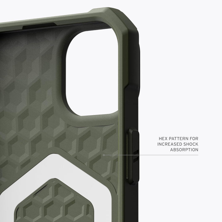 URBAN ARMOR GEAR Essential MS Case kompatibel mit Apple iPhone 15 Plus Hülle [50% recyceltes Materia