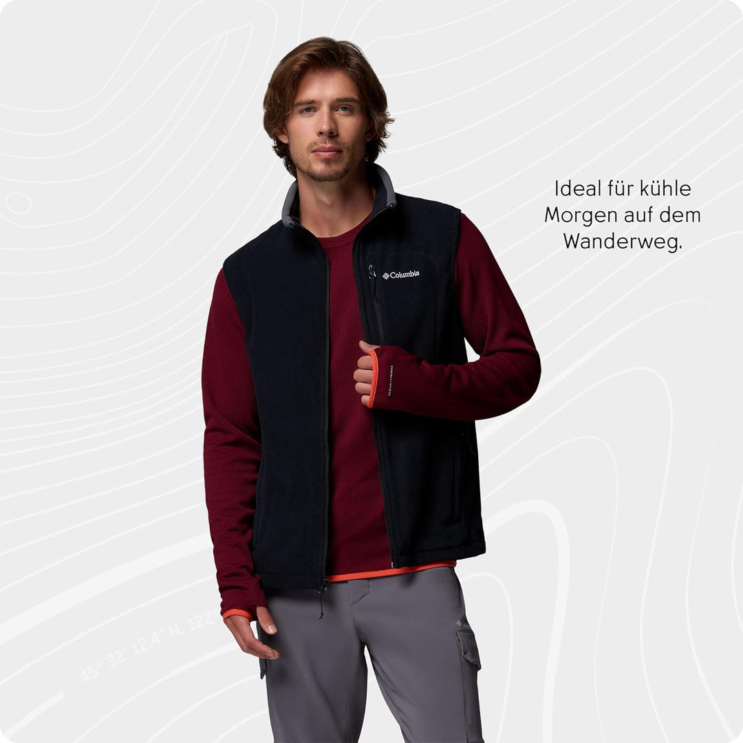 Columbia Herren Fast Trek Fleeceweste Fleece-Weste S Black - 009, Fleece-Weste S Black - 009