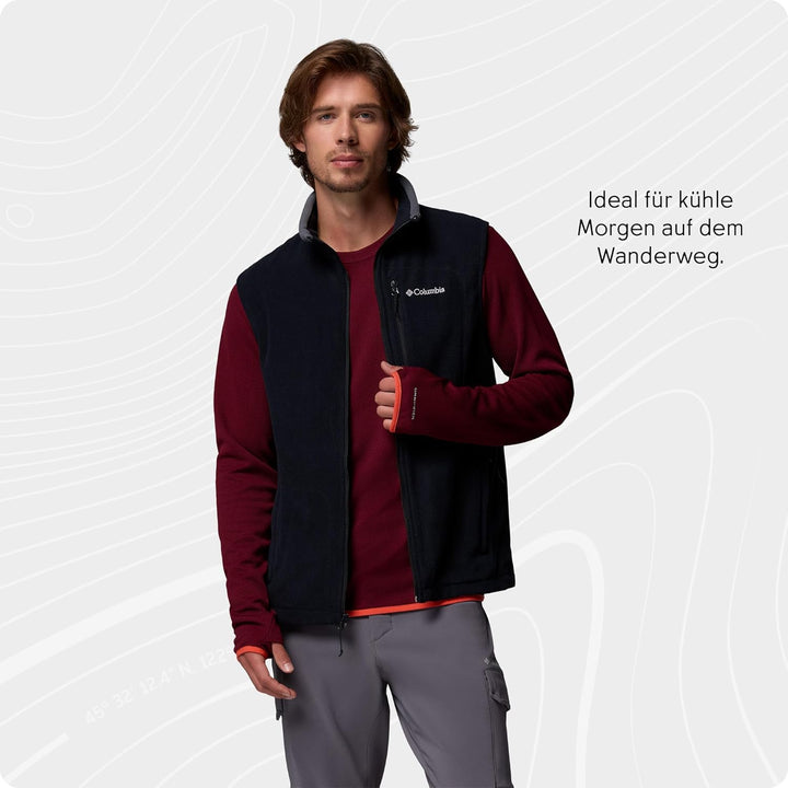 Columbia Herren Fast Trek Fleeceweste Fleece-Weste S Black - 009, Fleece-Weste S Black - 009