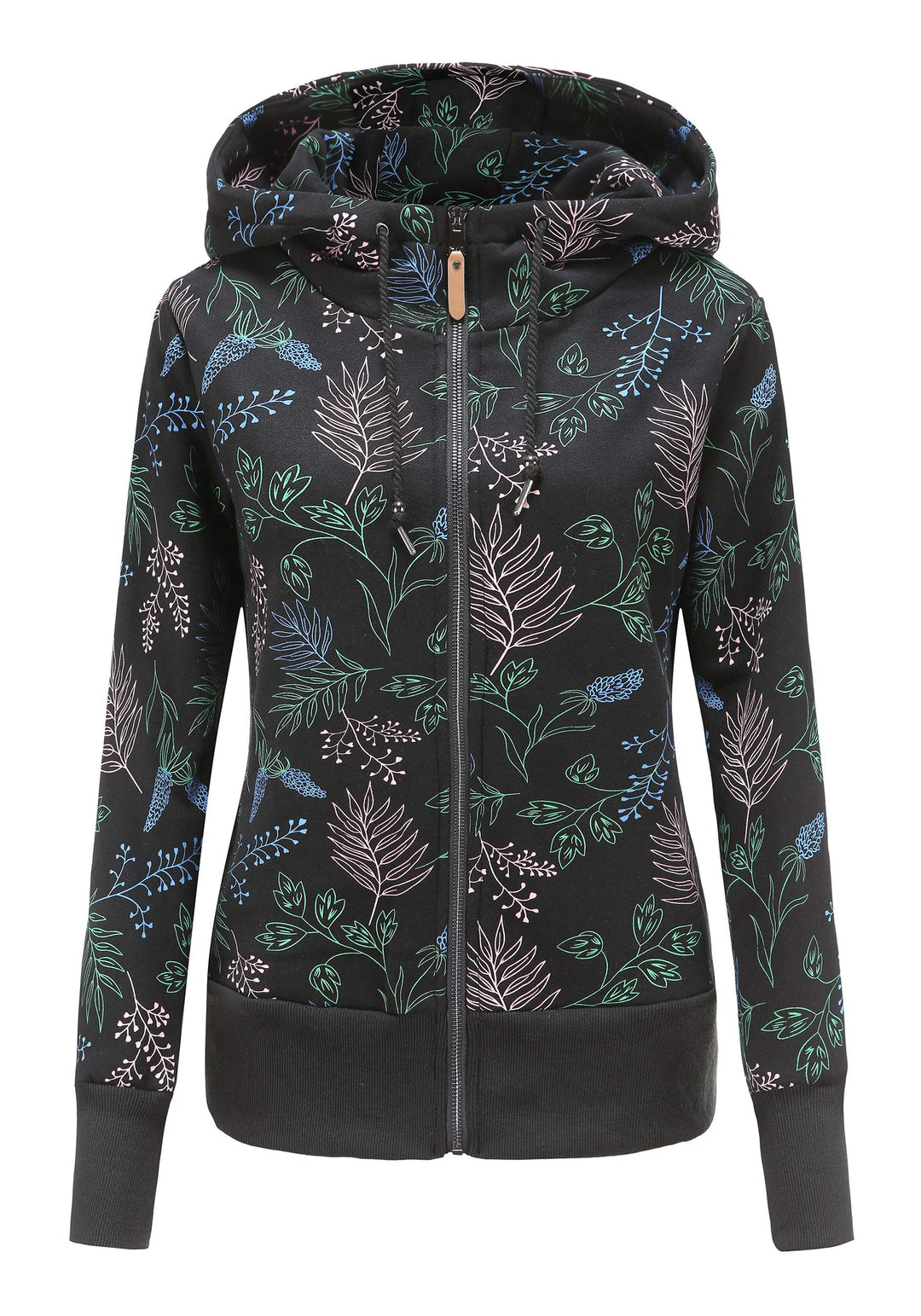 TrendiMax Damen Sweatjacke Kapuzenpullover Zip Hoodie Jacke mit Kapuze Winter Sweatshirt Kapuzenjack