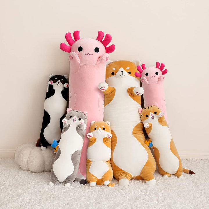shownicer Plüschtier Axolotl Kuscheltier Stofftier Kawaii Axolotl Plüsch Kissen Spielzeug Axolotl Wu