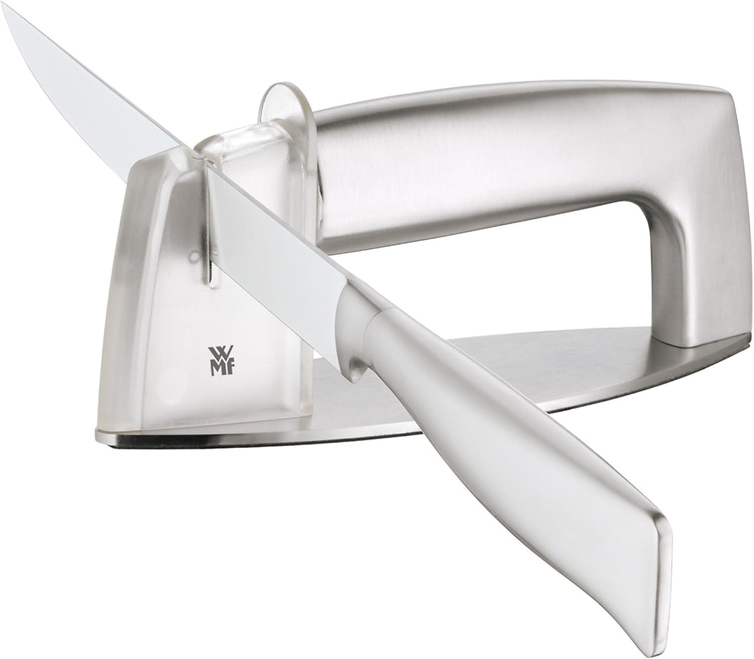 WMF Gourmet Messerschärfer, Schleifscheiben Hartmetall, Messerschleifer, Cromargan Edelstahl, Kunsts