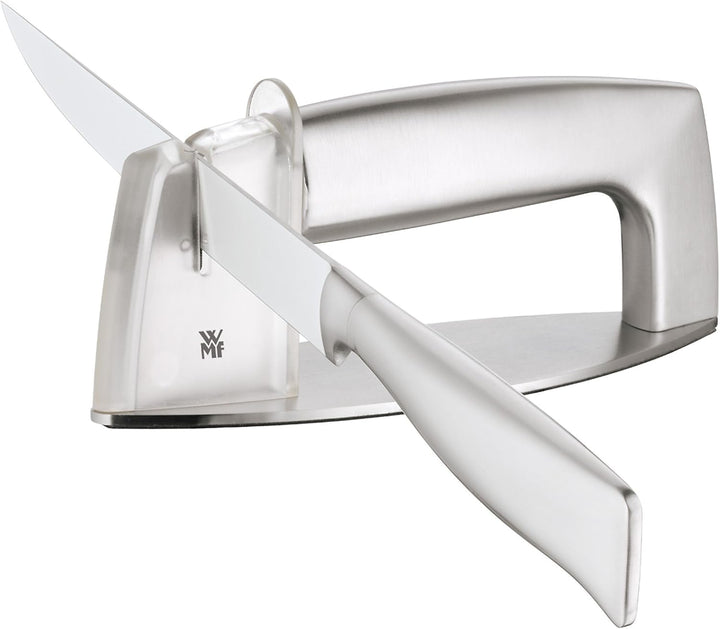 WMF Gourmet Messerschärfer, Schleifscheiben Hartmetall, Messerschleifer, Cromargan Edelstahl, Kunsts