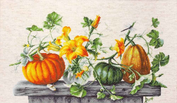 Luca-S B2303 Kreuzstich Set, Mehrfarbig, 49x35cm