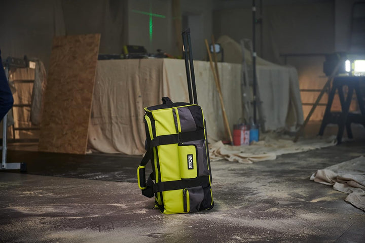 RYOBI Handwerkertasche mit Schultergurt Grösse L RSSLTB2 (integrierten Rollen,Teleskopgriff, 3 x Fro