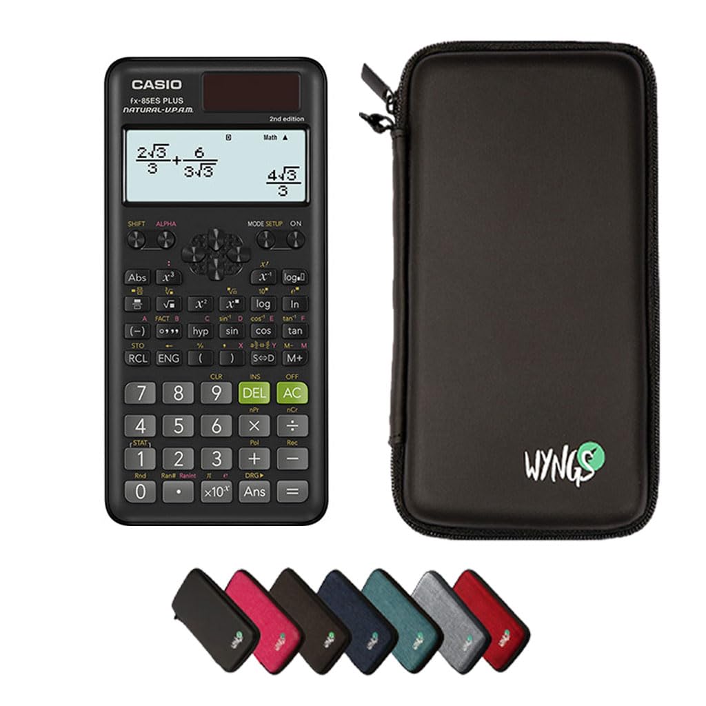 CALCUSO Sparpaket: Casio FX-85 ES Plus 2nd Edition Technisch-wissenschaftlicher Taschenrechner + WYN
