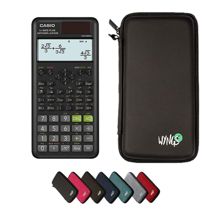 CALCUSO Sparpaket: Casio FX-85 ES Plus 2nd Edition Technisch-wissenschaftlicher Taschenrechner + WYN