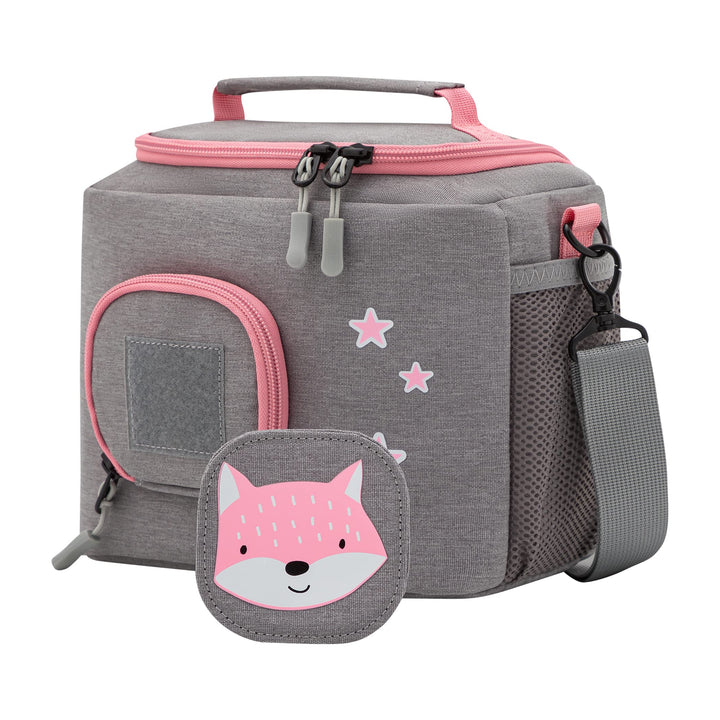 JP Journey Tasche für Toniebox - BoxBag für 10 Figuren und Box auf Reisen und im Auto, Klett (Grau-R