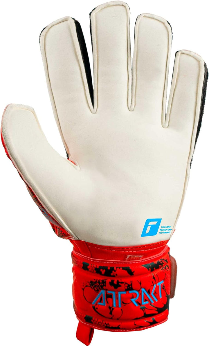 Reusch Herren Attrakt Grip Torwarthandschuhe 10 Bright Red / Future Blue, 10 Bright Red / Future Blu