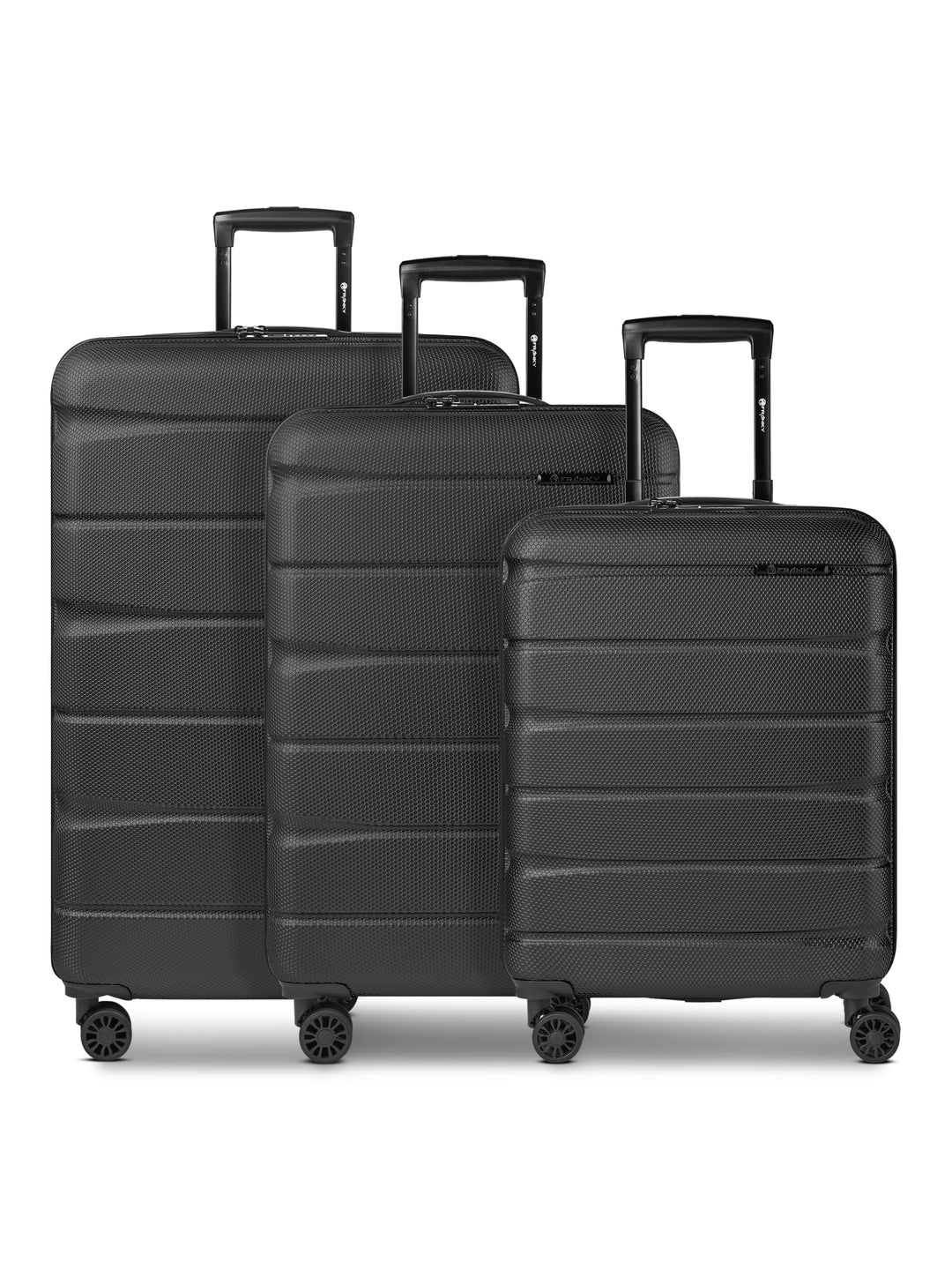 Franky Munich 4.0 Koffer Set | Trolley Hartgepäck - Handgepäck Koffer mit 4 Rollen Einer Dehnfalte,