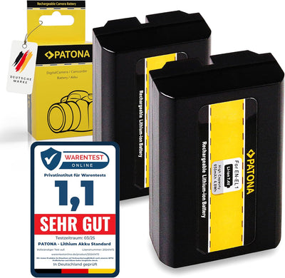 PATONA 2X EN-EL1 Akku 650mAh Ersatzakku kompatibel mit Nikon Coolpix 4300 4500 4800 5000 5400 5700 8