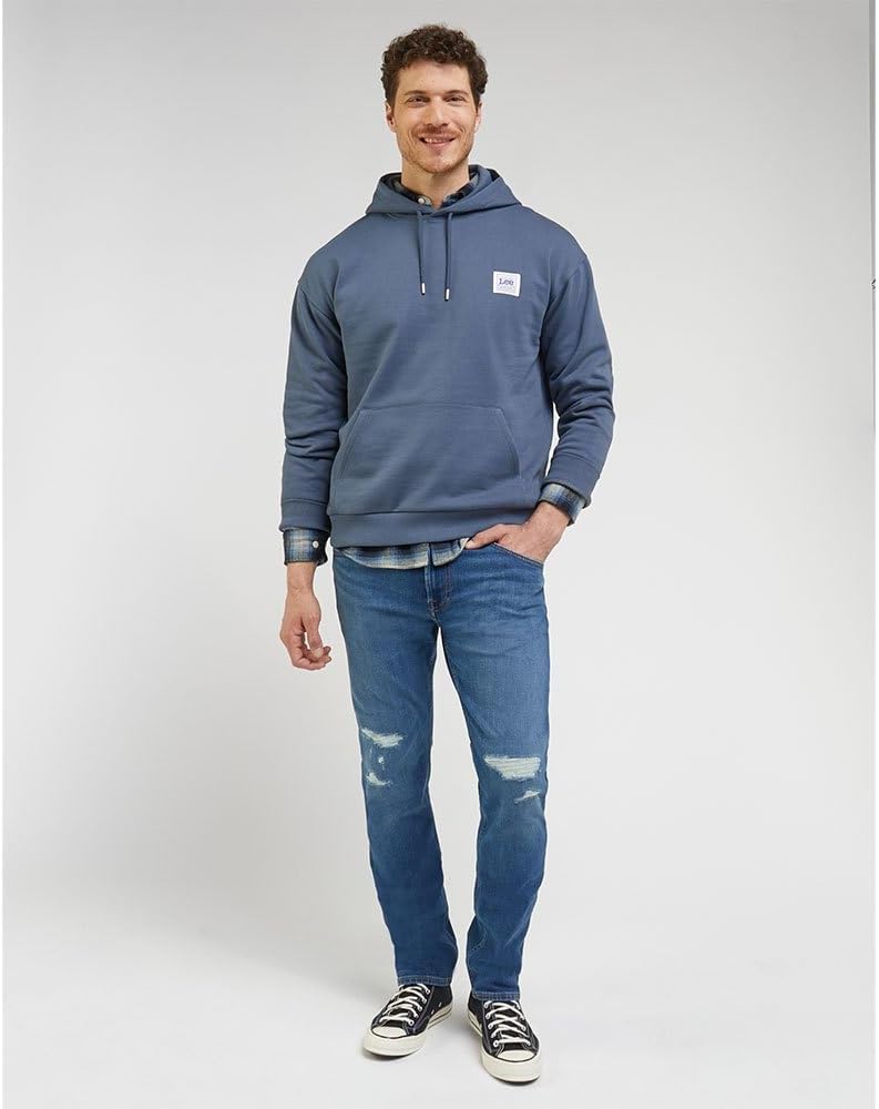Lee Herren Ww Hoodie Hooded Sweatshirt, Grau