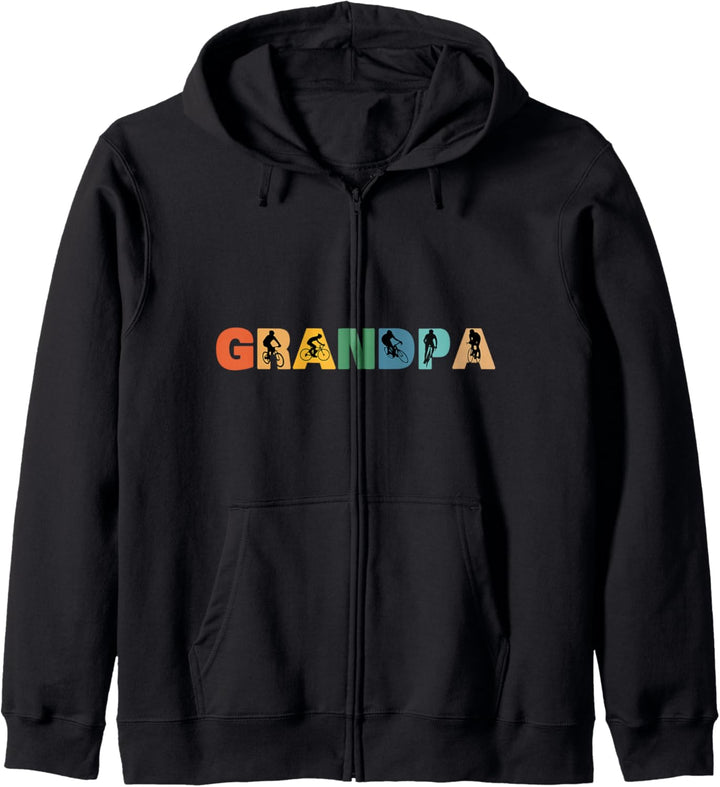 Retro-Radfahren Opa, Rentner Geschenke für Männer Kapuzenjacke