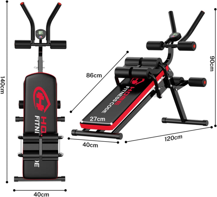 Bauchtrainer Bauchmuskeltrainer für Zuhause Multifunktionale Trainingsgerät 150 kg Belastbarkeit für