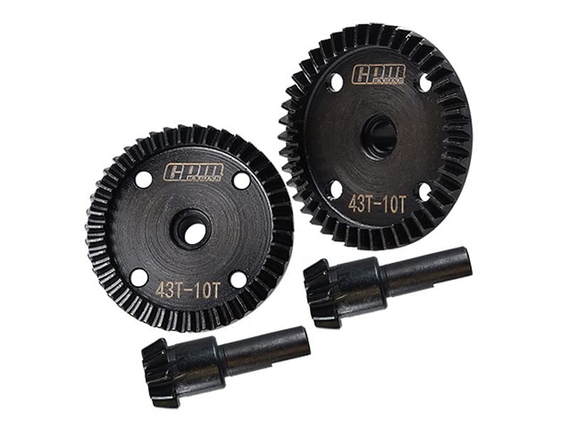 Front And Rear 40Cr Steel Diff Bevel Gear 43T & Pinion Gear 10T For Arrma 1:8 KRATON 6S / KRATON V5