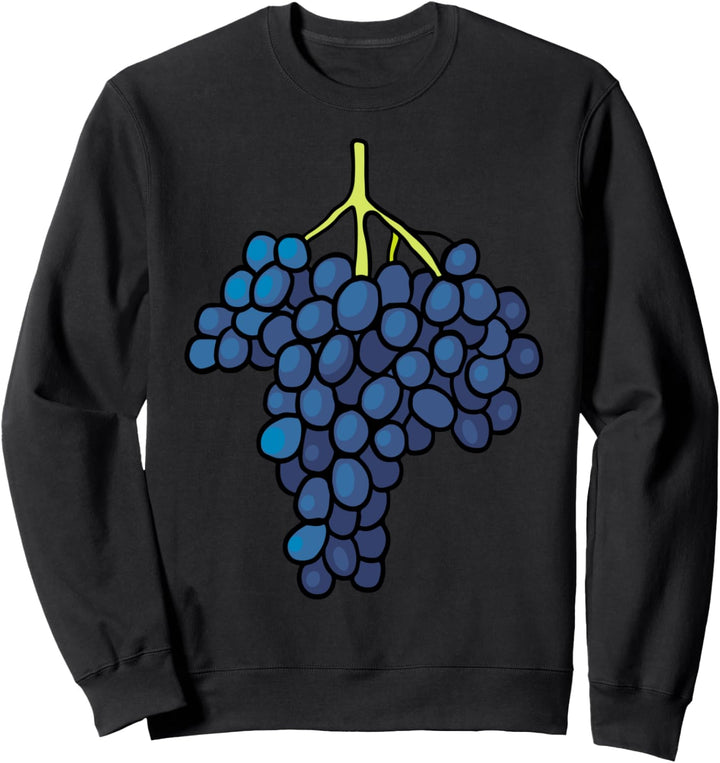 Blaue Weintrauben Trauben Obst Vegetarier Veganer Sweatshirt