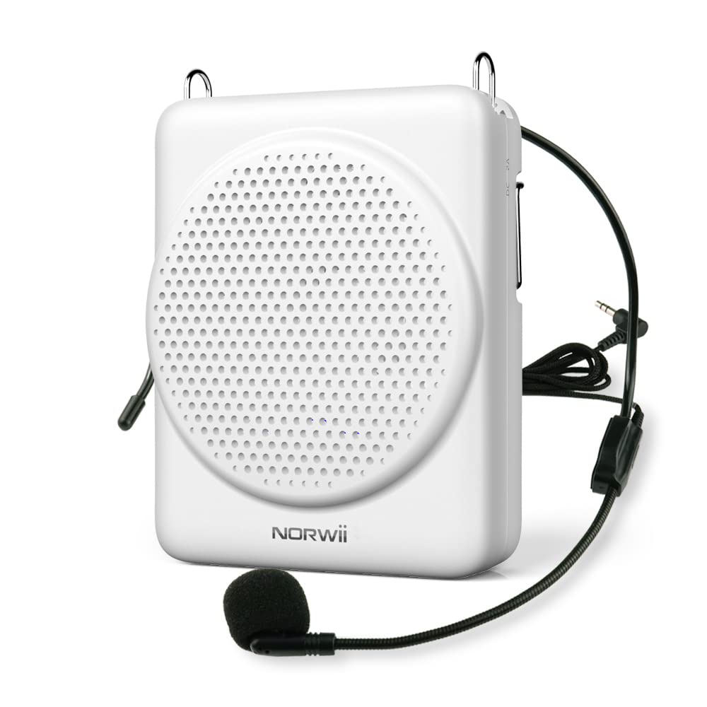 NORWII Mini-Sprachverstärker Mikrofon Headset, 3 Stunden Schnellladung und bis zu 30 Stunden Wiederg