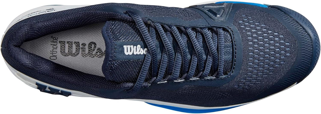 Wilson Herren Rush Pro 4.0 Ac Tennisschuhe Allcourtschuh Dunkelblau - Weiss 49 1/3 EU Navy Blazer Wh