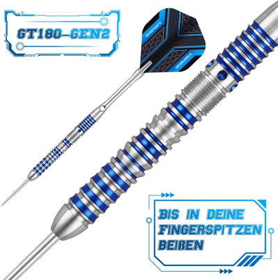 WIN.MAX Dartpfeile mit Metallspitze 90% Tungsten 3 Stück 90% Wolfram Stahl Darts 18-28 Gramm Dart pr