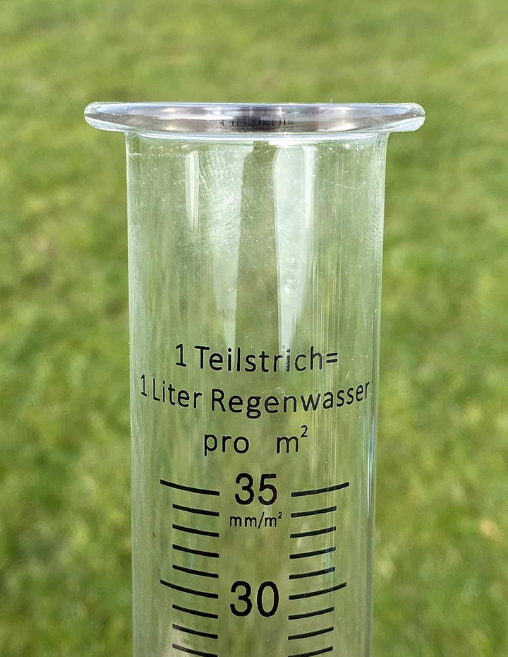 DanDiBo Regenmesser Glas 15 cm [bis 35 mm/m²] 556660 - Ersatzglas für Niederschlagsmesser Wetterfros