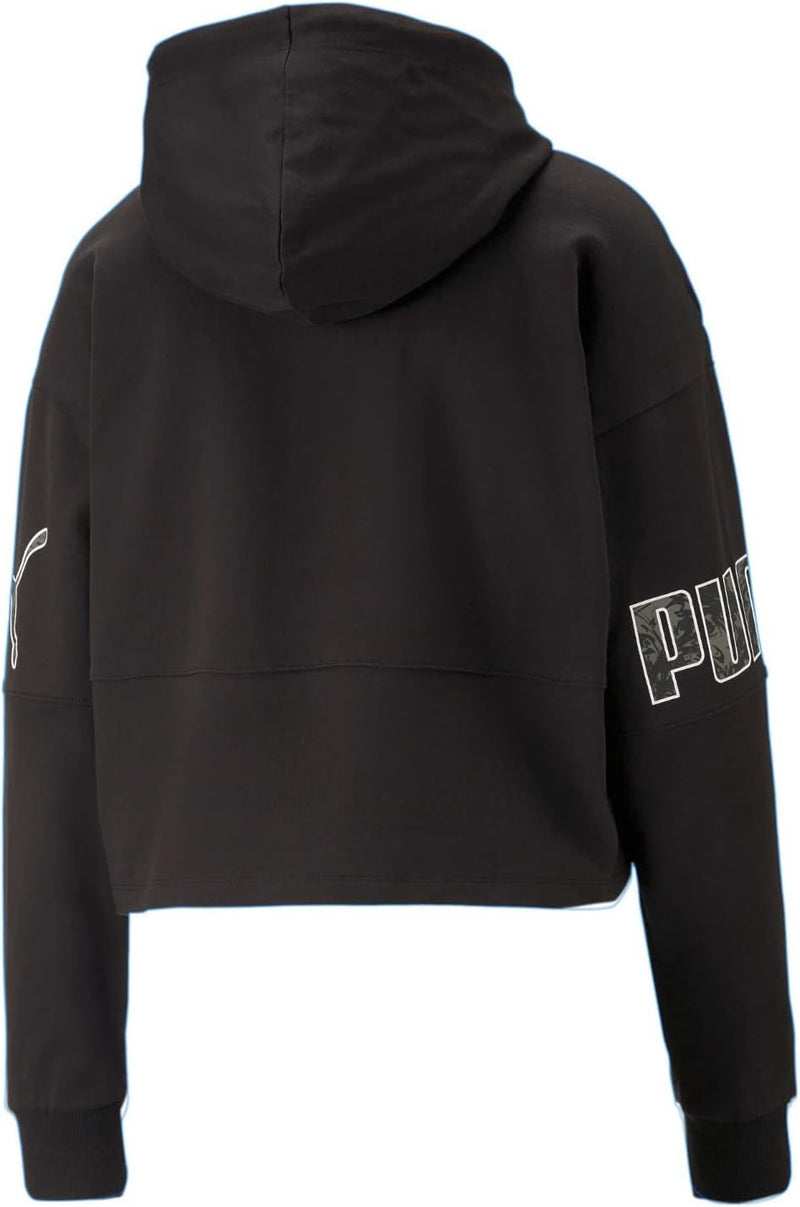 PUMA Power Colorblock Sommer Hoodie für Damen XXL Schwarz, XXL Schwarz