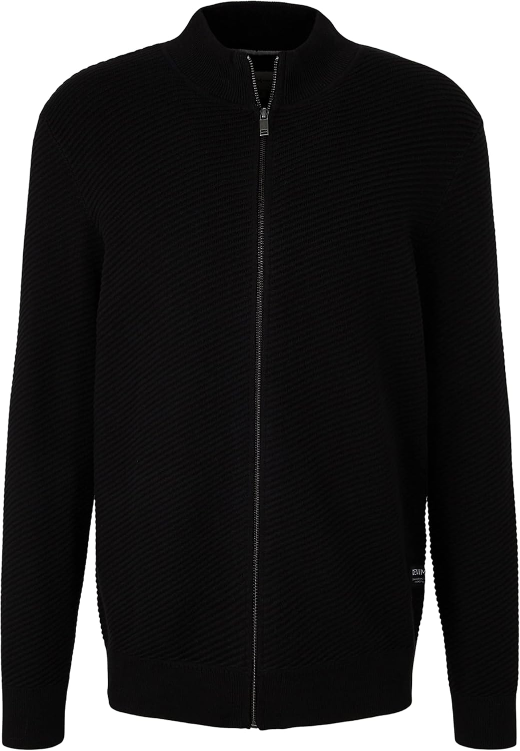 TOM TAILOR Denim Herren Strickjacke mit Stehkragen L 10903 - Anthracite Gray, L 10903 - Anthracite G