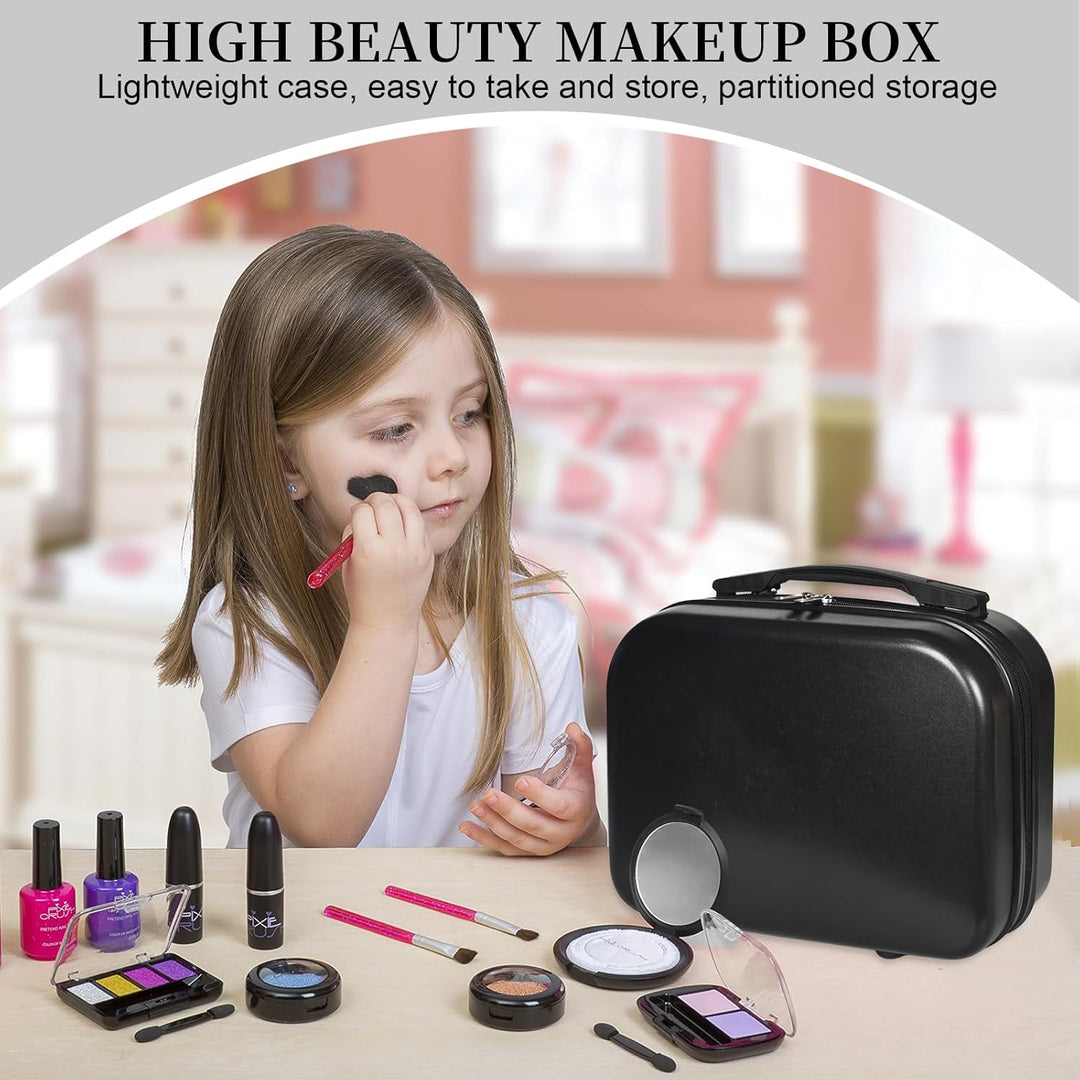 Handgepäck Kosmetikkoffer Schwarz Damen Make up Koffer & Beautycase, Schminkkoffer Friseurkoffer Kos