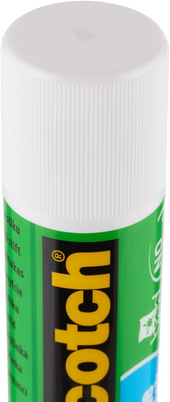 Scotch Permanent Klebestift - 1 Packung mit 12 Klebesticks ohne Lösungsmittel - 40g pro Stick - Mehr