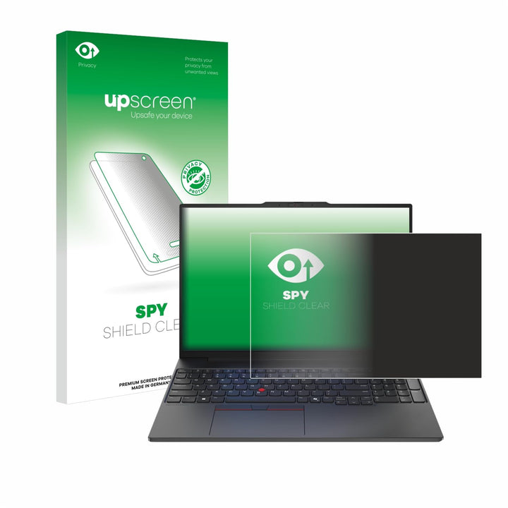 upscreen Anti-Spy Blickschutzfolie für Lenovo ThinkPad E16 Gen 2 Made in Germany, Privacy Screen Dis