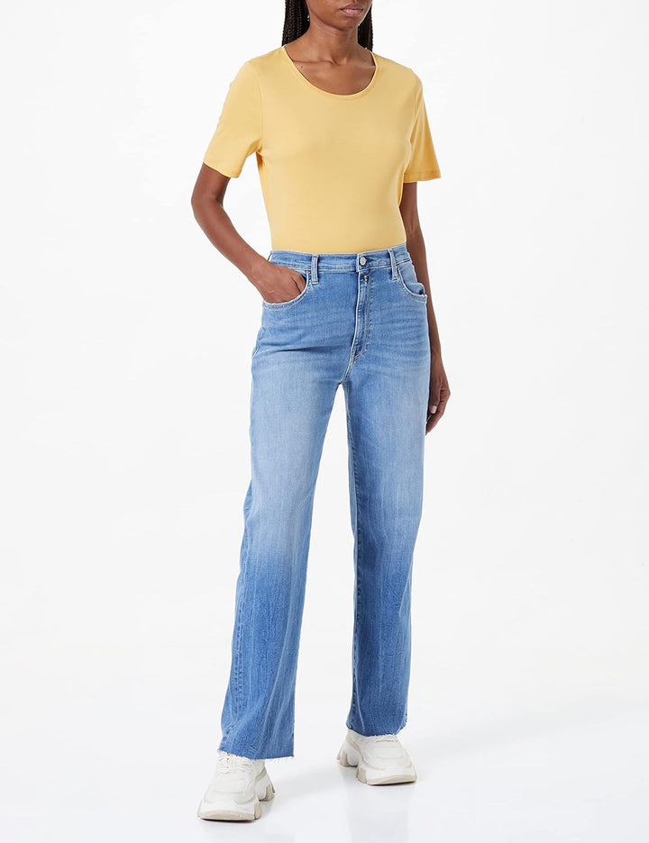 Replay Damen Reyne Jeans 26W / 30L 009 Azul Medio., 26W / 30L 009 Azul Medio.