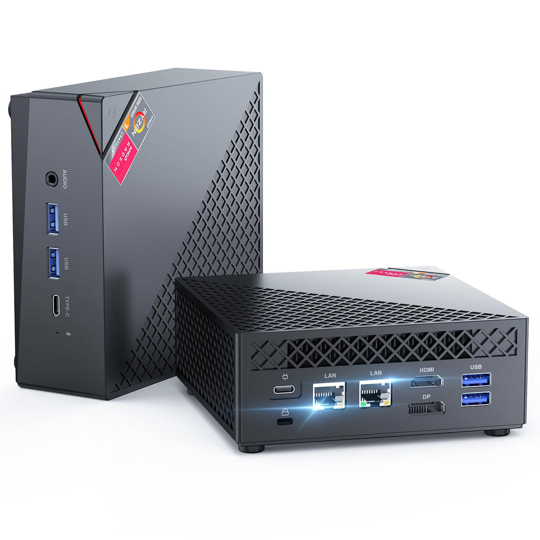 NiPoGi AM06 PRO Mini PC, АMD Ryzen 7 5825U(8C/16T, bis zu 4,5 GHz), 16GB DDR4 512GB M.2 SSD Mini Des