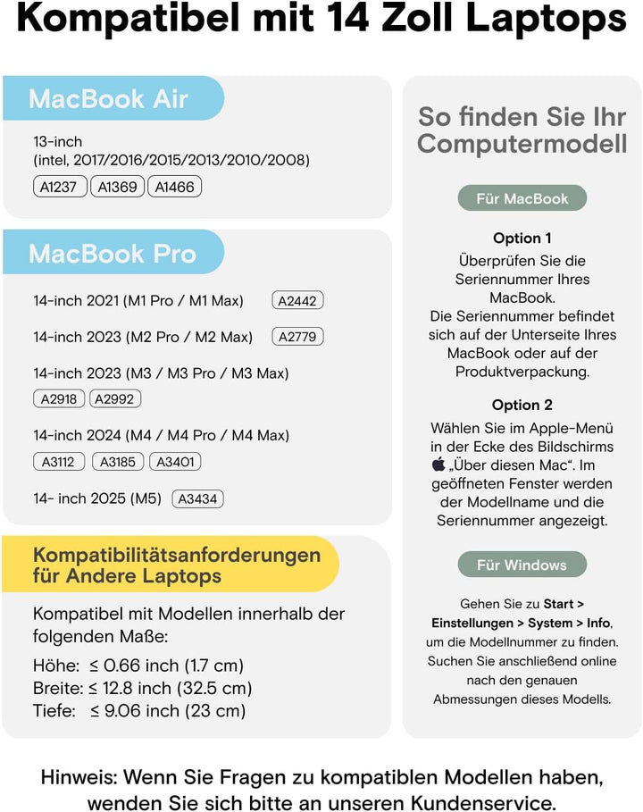 MOFT Laptop Hülle Tasche &amp; Laptop Ständer für 13-14 Zoll Notebook, Laptoptasche aus Kunstleder mit 2