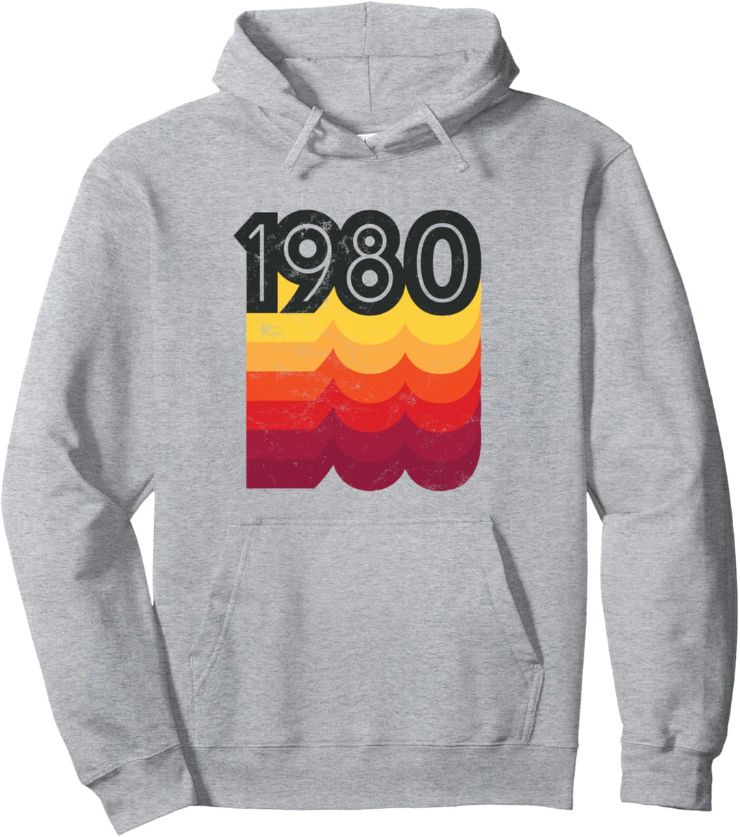 80er Jahre Stil Retro Geburtstag Vintage 1980 Pullover Hoodie