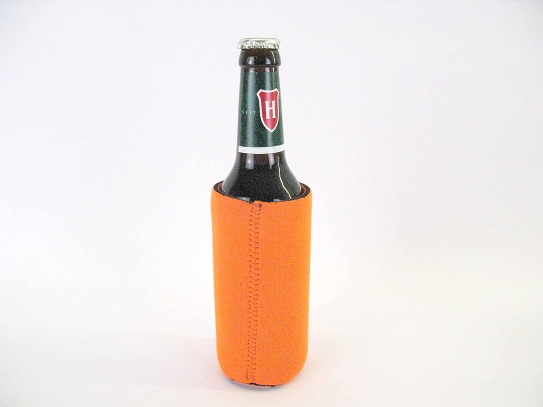 8X Bierkühler für 0,33L Flaschen in Orange. Getränkekühler- Flaschenkühler für alle genormten Bierfl
