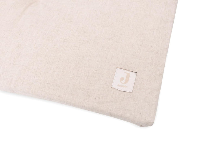 Jollein Krabbeldecke für Baby - Harvest Natural - 70% Baumwolle, 30% Leinen - Laufgittereinlage - 10