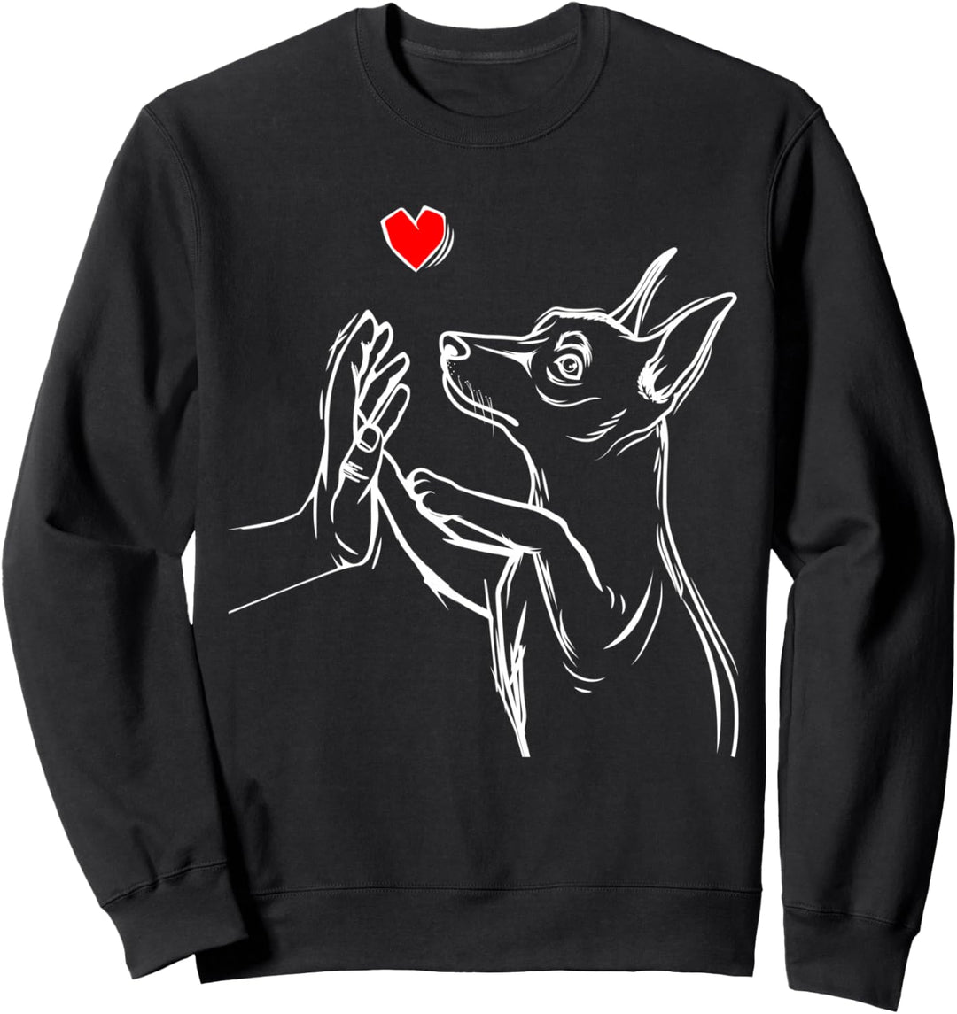 Zwergpinscher Liebe Miniature Pinscher Sweatshirt