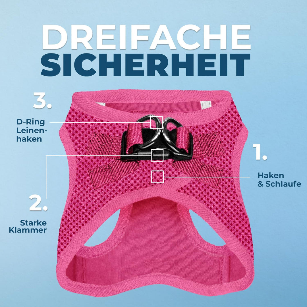 Voyager Step-In Air Hundegeschirr by Best Pet Supplies - All Weather Mesh Step in Vest Harness für k