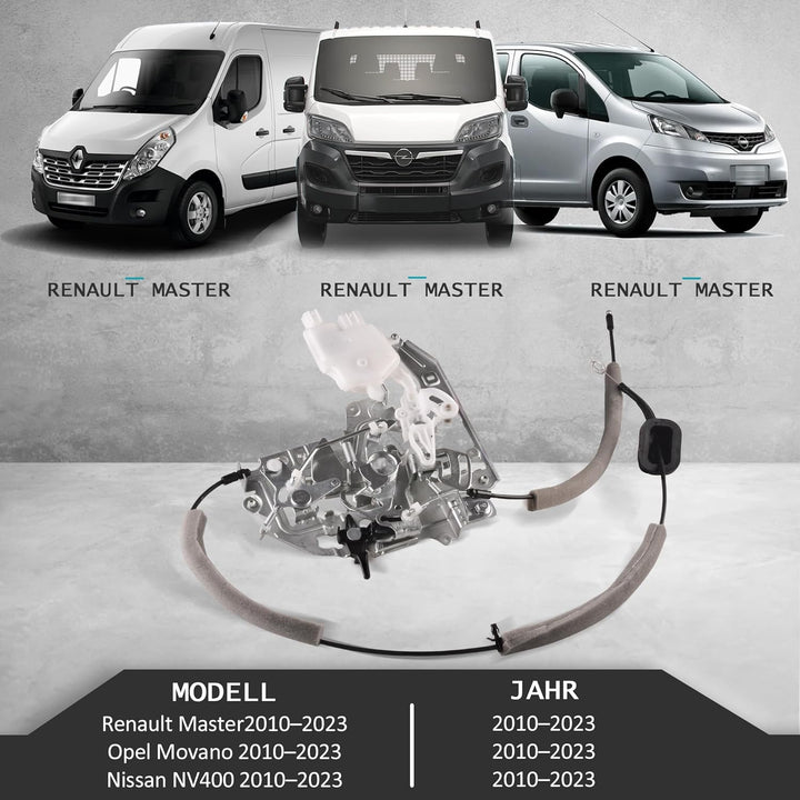 Schiebetürschloss aus Edelstahl für Renault Master,Opel Movano,Nissan NV400 2010-2023
