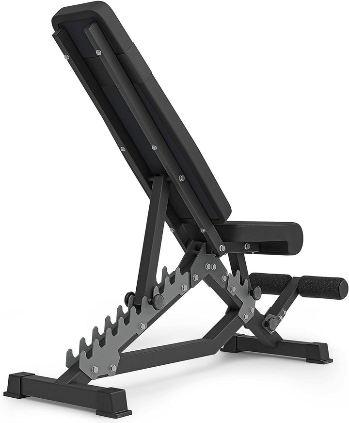 Marbo Sport Doppelseitige Bank verstellbare Hantelbank Trainingsbank Schwarz, Schwarz