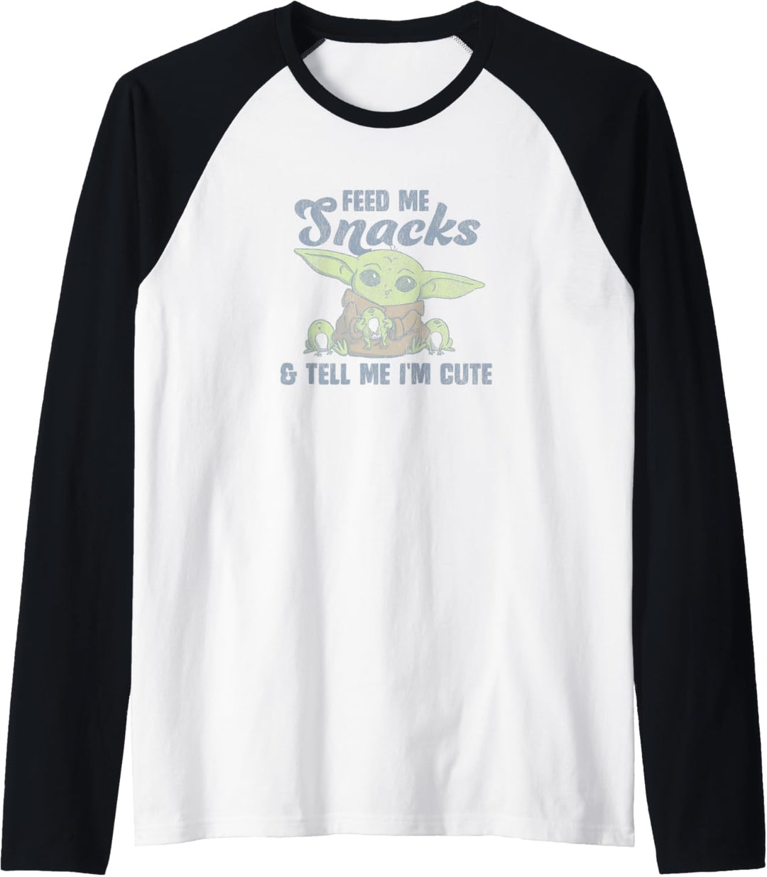 Star Wars: The Mandalorian The Child Feed Me Snacks Raglan