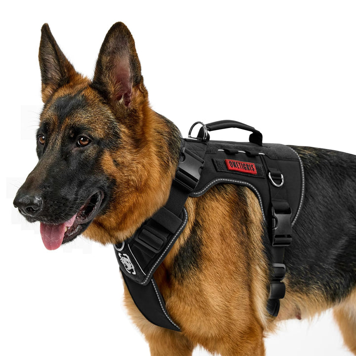 OneTigris Hundegeschirr Grosse Hunde, TACTILITE Taktisches Langlebig Anti Zug Geschirr, No Pull Vers