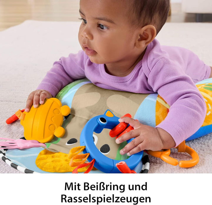 Fisher-Price Babyspielzeug Spielkissen für sensorische Abenteuer in Bauchlage, Körperstütze für Neug