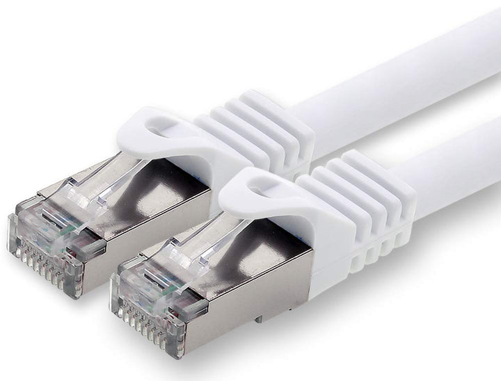 1aTTack.de 30m - weiss - 1 Stück CAT.7 Netzwerkkabel Patchkabel SFTP PIMF LSZH Gigabit Lan Kabel 10G
