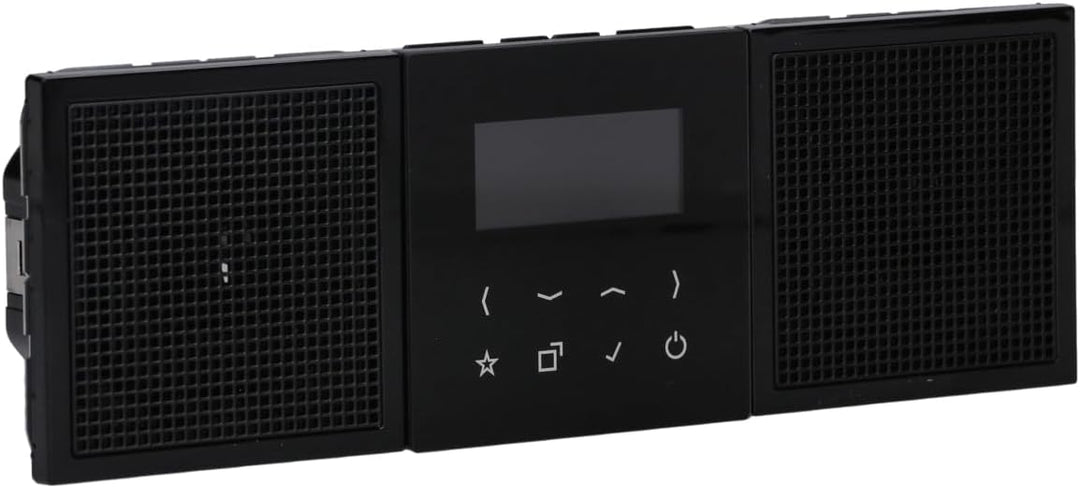 Jung Smart Radio DAB+ DABLS2BTSW Bluetooth-Set Stereo Radio 4011377172739 Schwarz mit 2 Lautsprecher