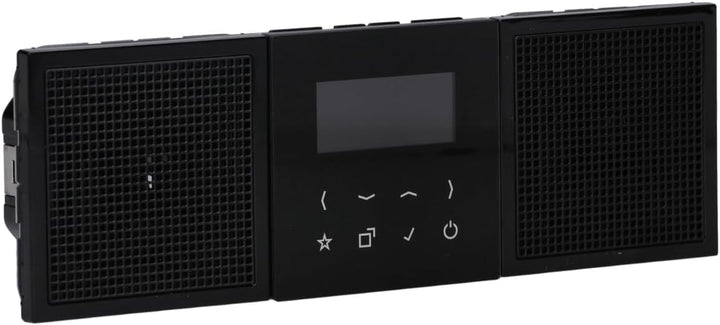 Jung Smart Radio DAB+ DABLS2BTSW Bluetooth-Set Stereo Radio 4011377172739 Schwarz mit 2 Lautsprecher