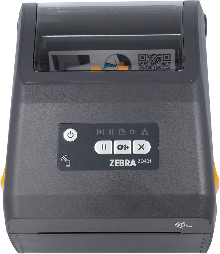 Zebra ZD421d Drucker mit Abreisskante - 203 DPI - Thermodirekt - 104 mm max. Druckbreite, BTLE, USB,